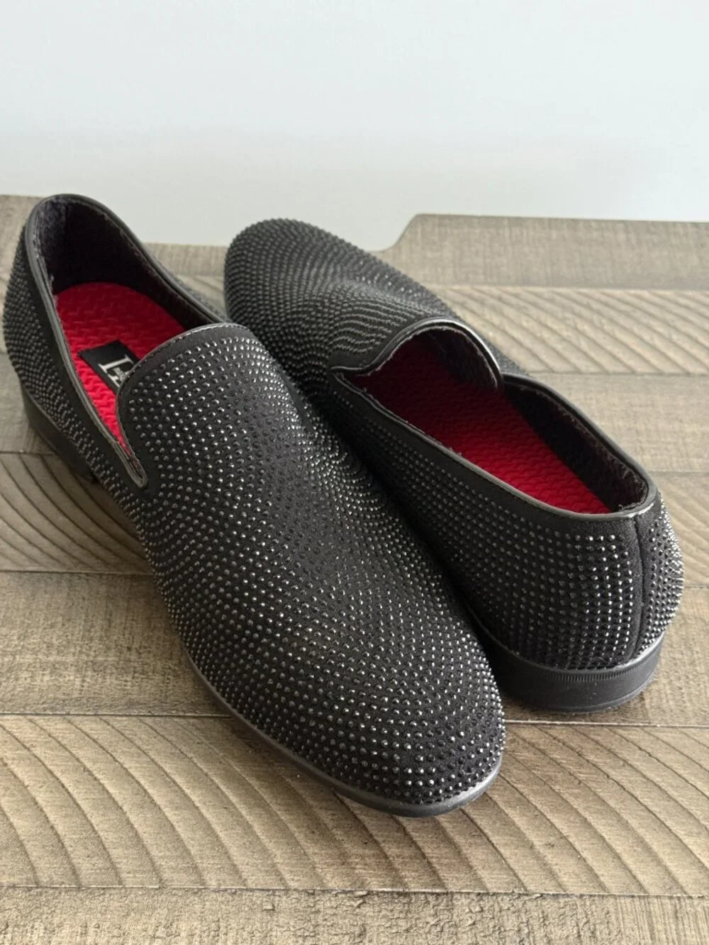 ID Required Sparkz Black Men's Loafers Size 9M